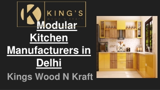 Modular Kitchen Manufacturers in Delhi NCR