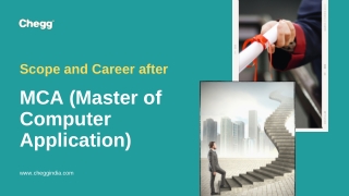 Scope and Career after MCA