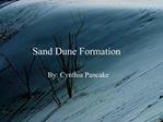Sand Dune Formation