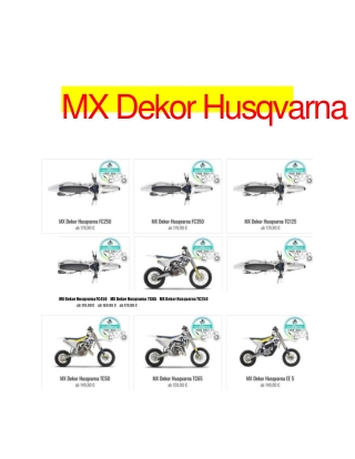 MX Dekor Husqvarna