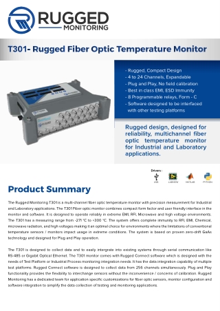 Temperature Test for Dry Type Transformer - Rugged Monitoring