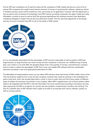 ERP for SME - Small and Medium Enterprises in Singapore