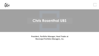 Chris Rosenthal UBS - Possesses Remarkable Marketing Abilities