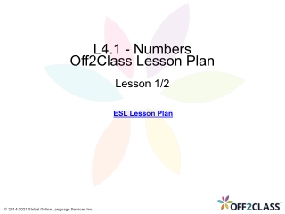 Free Numbers Off2Class ESL Download