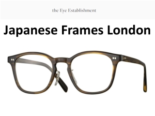 Japanese Frames London