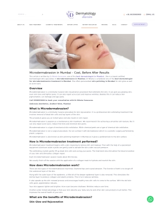 Microdermabrasion in Mumbai