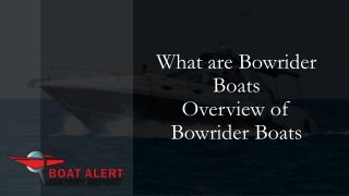 What are Bowrider boats?