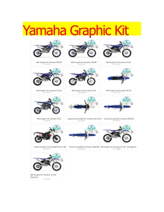 Yamaha Graphic Kit