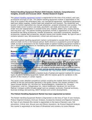 Patient Handling Equipment Market