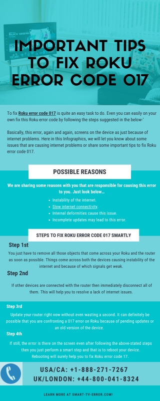 Best Method To Fix Roku Error Code 017