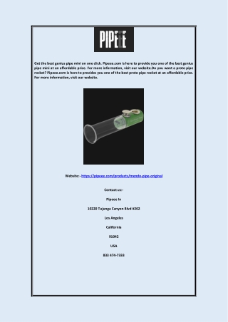 Proto pipe rocket | Pipeee.com