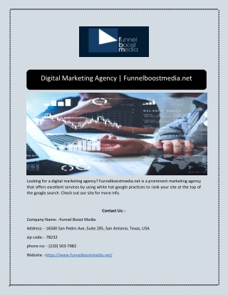 Digital Marketing Agency | Funnelboostmedia.net