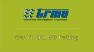 First Aid CPR AED Training