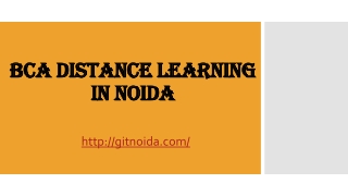 BCA Distance learning in Noida