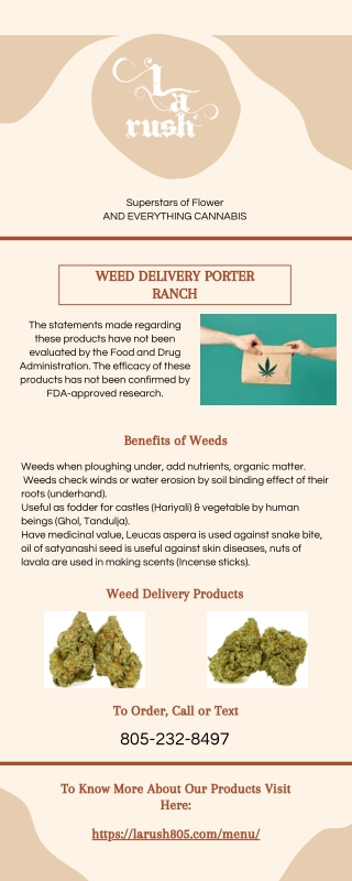 Weed Delivery Porter Ranch