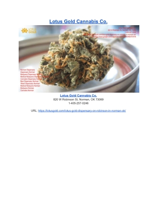 Lotus Gold Cannabis Co.