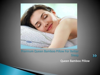 Premium Queen Bamboo Pillow For Better Sleep