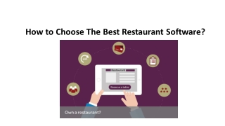 How to select the best restaurant software