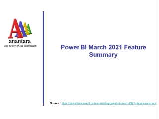 Power BI March Feature Summary