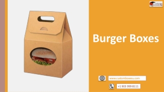 Burger boxes with best printing designs in USA