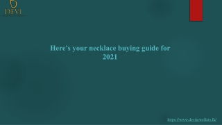 Here’s your necklace buying guide for 2021