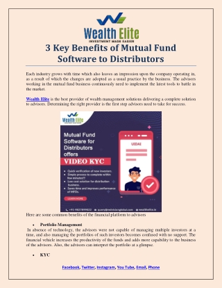 Why Mutual Fund Software for Distributors helps in Increasing Revenue?