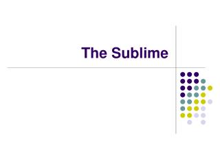 The Sublime