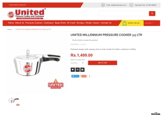 UNITED MILLENNIUM PRESSURE COOKER 3.5 LTR