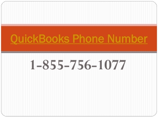 Obtain high-quality technical support service for QuickBooks on QuickBooks Phone Number 1-855-756-1077