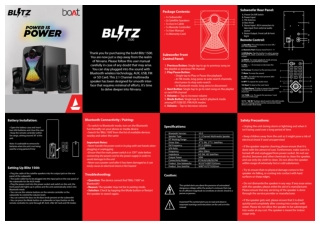 BLITZ 1500 - Wireless Speaker