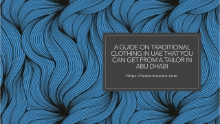 A Guide On Traditional Clothing In UAE