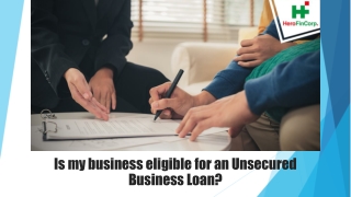 Is my business eligible for an Unsecured Business Loan?