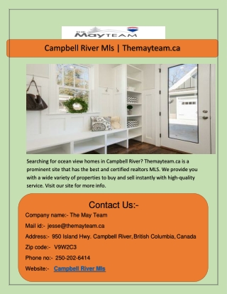 Campbell River Mls | Themayteam.ca