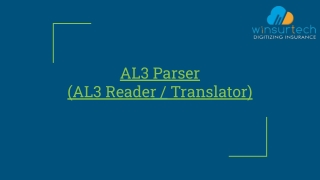 AL3 Parser (AL3 Reader / Translator) - Winsurtech