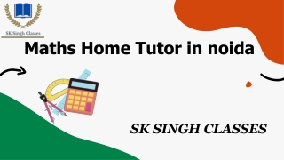 Maths Home Tutor in noida