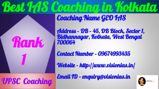 Best IAS Coaching in Kolkata