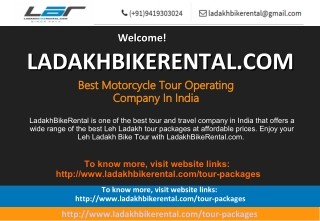 Ladakh Bike Trip Packages-LadakhBikeRental