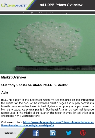 mLLDPE Prices, News, Market Analysis | ChemAnalyst