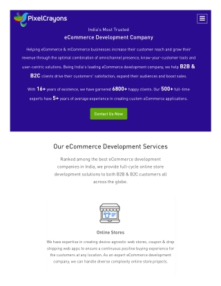 Best eCommerce Web Development Company India | eCommerce Development Company