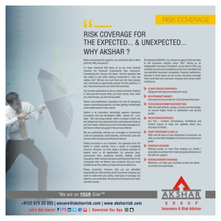 Risk Akshar group Insurance insurance service provider insurance agency