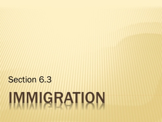 Early U.S Irish and German Immigration Push and Pull Factors