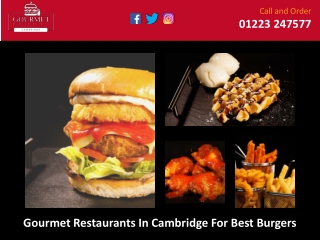 Gourmet Restaurants In Cambridge For Best Burgers