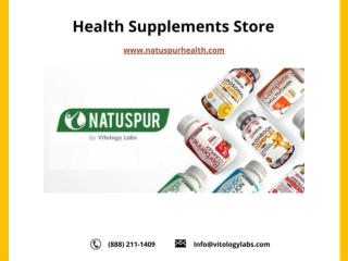 Health Supplements Store Online