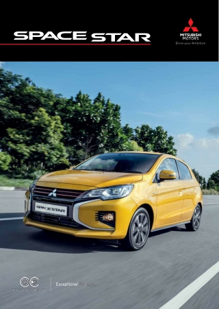 Mitsubishi Space Star - The bold and sporty hatchback designed with its excellent fuel-efficiency and versatility