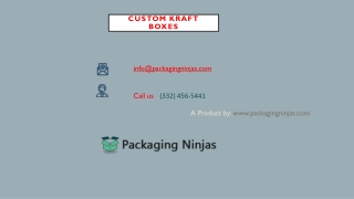 Customized Wholesale Custom Karft Boxes at PackagingNinjas