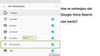 Hoe te verhelpen dat Google Voice Search niet werkt?