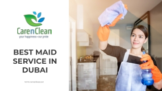 Maid Cleaning Service in Dubai - Maids Services UAE - CarenClean
