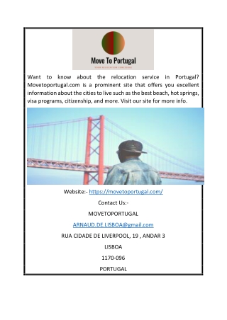 Relocation Concierge to Portugal | Movetoportugal.com