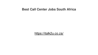 Call Center Jobs South Africa