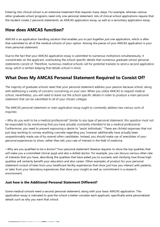 How To Write A Personal Statement For Medical School